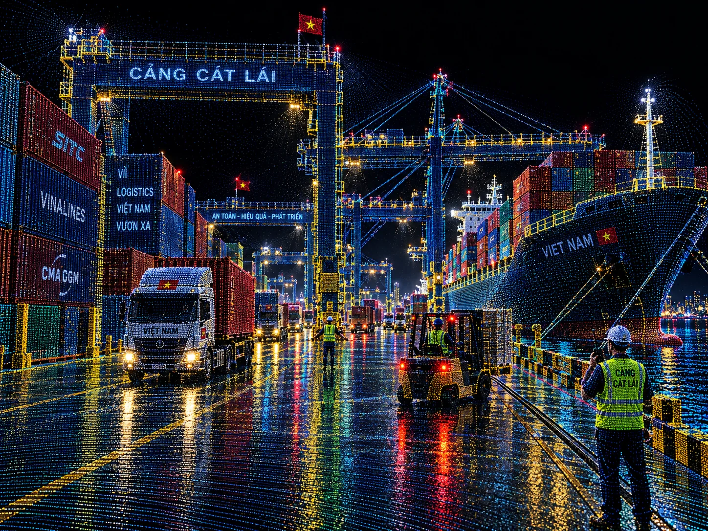 Port operations with perception overlay